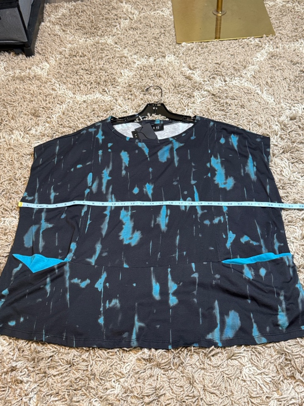 NWT Ozai N Ku Storm Top Black & Turquoise size 3/Large - Picture 11 of 15